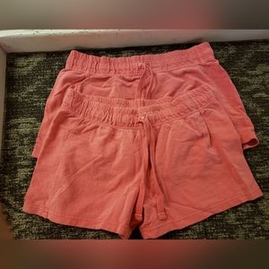 Comfort colors French Terry shorts, large two pairs